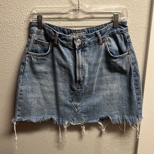 Top shop jean skirt